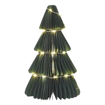 LED božićna dekoracija 35xLED/2xAA jelka
