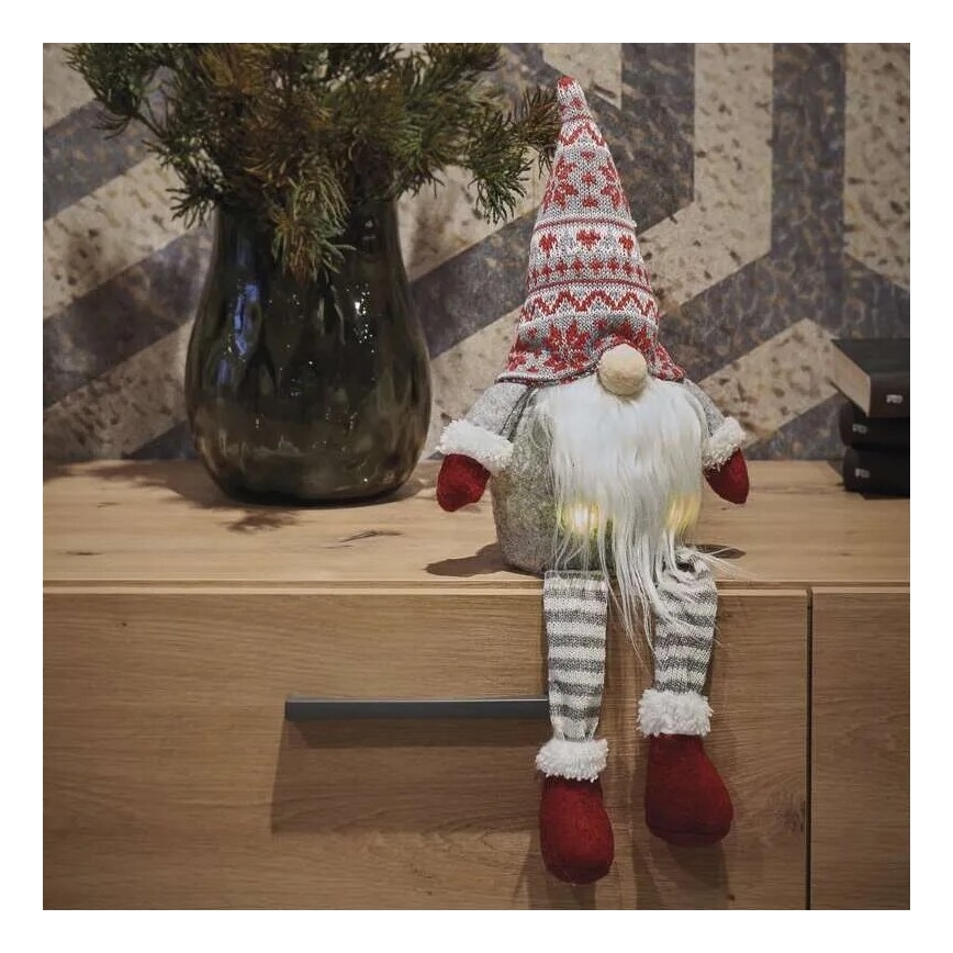 LED božićna dekoracija 4xLED/3xAA patuljak