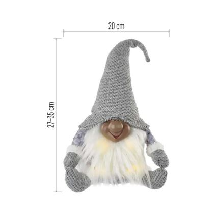 LED Božićna dekoracija 4xLED/3xAA vilenjak