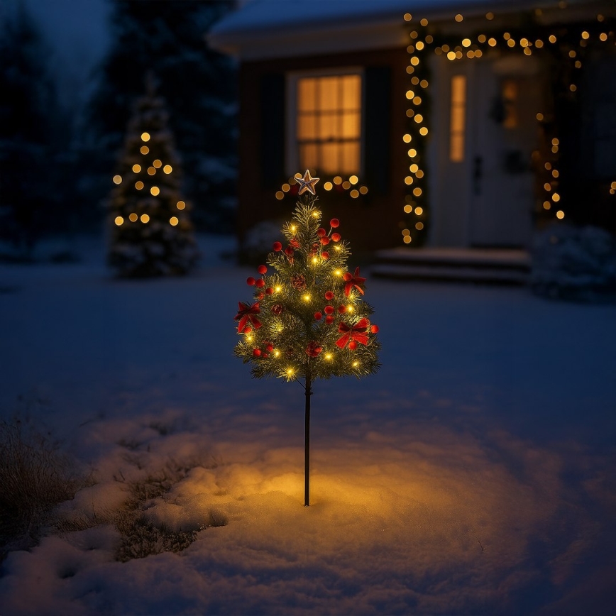 LED božićna dekoracija LED/1W/230V 75 cm IP44 zelena