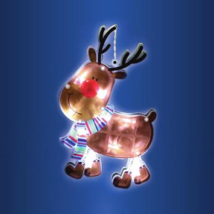 LED božićna dekoracija za prozor 10xLED/3xAAA