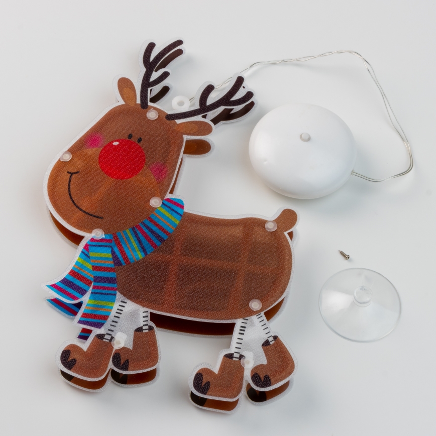 LED božićna dekoracija za prozor 10xLED/3xAAA