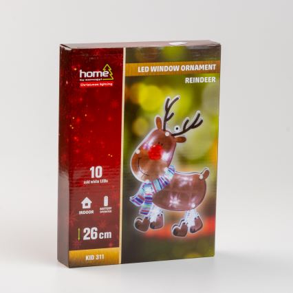 LED božićna dekoracija za prozor 10xLED/3xAAA