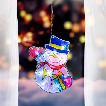 LED božićna dekoracija za prozor 10xLED/3xAAA