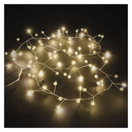 LED božićna girlanda 40xLED/3xAA 1,5 m topla bela