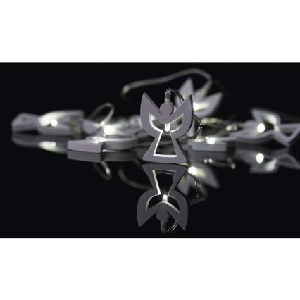 LED Božićna girlanda CHAIN 10xLED/2xAA 1,85m topla bela
