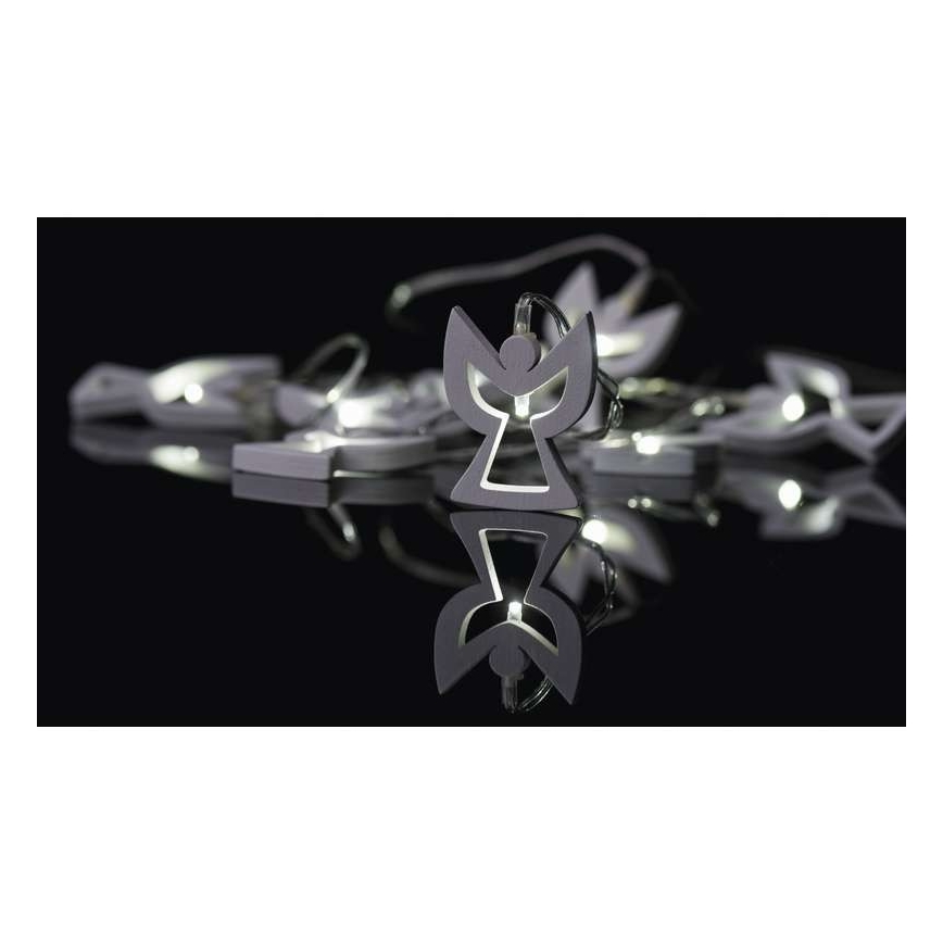 LED Božićna girlanda CHAIN 10xLED/2xAA 1,85m topla bela