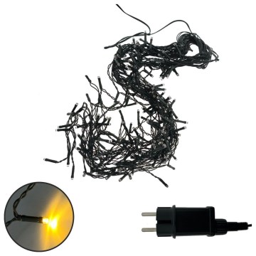 LED božićna spoljna girlanda 200xLED/230V 7,6 m IP44 crna