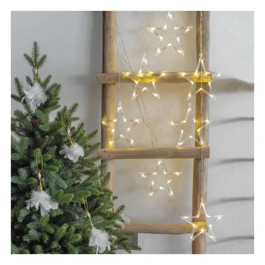 LED božićna zavesa 70xLED/3,6W 567x125 cm topla bela