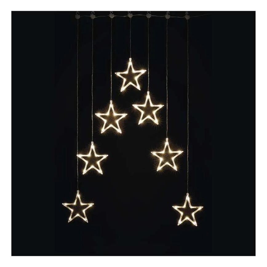 LED božićna zavesa 70xLED/3,6W 567x125 cm topla bela