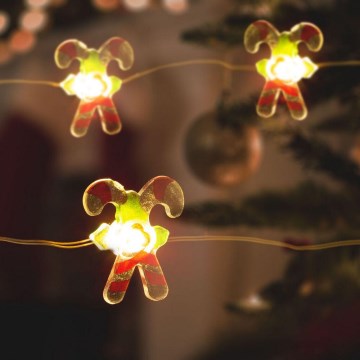 LED božićni lanac 20xLED/2xAA 2,2m topla bela