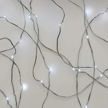 LED Božićni lanac 20xLED/2xAA 2,4m hladno bela