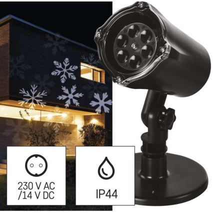 LED božićni projektor za spoljašnju upotrebu LED/3,6W/230V IP44 bela