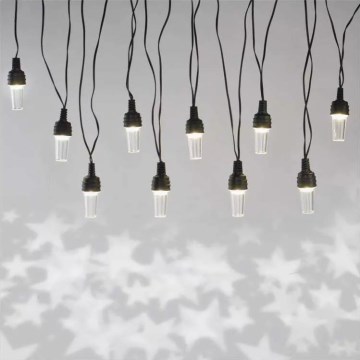 LED božićni spoljašnji lanac 10xLED/9,5 m IP44 hladno bela