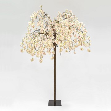 LED Božićno dekorativno veštačko drvo CHERRY TREE 288xLED/230V 2,5 m trešnja