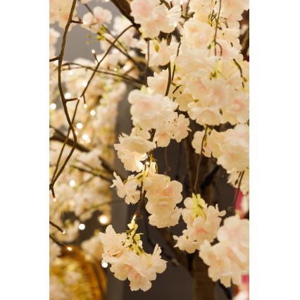 LED Božićno dekorativno veštačko drvo CHERRY TREE 288xLED/230V 2,5 m trešnja