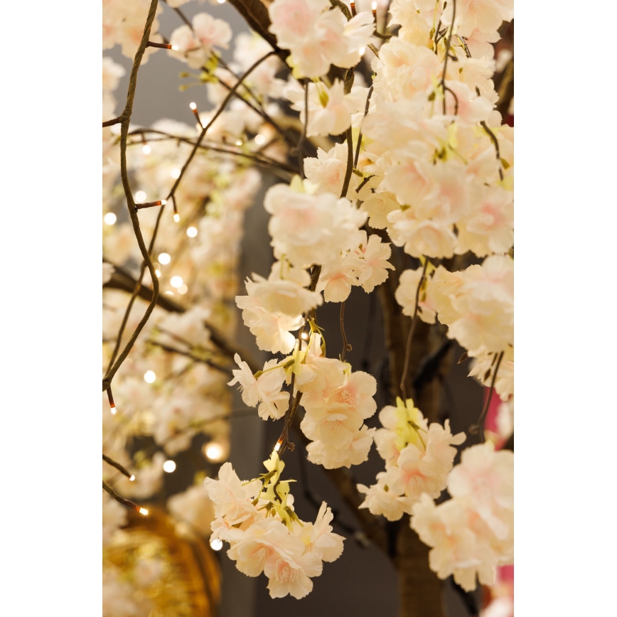 LED Božićno dekorativno veštačko drvo CHERRY TREE 288xLED/230V 2,5 m trešnja