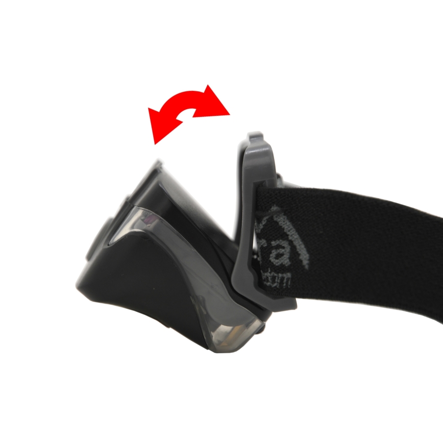 LED čelna lampa LED/3xAAA crna