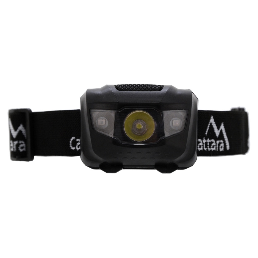 LED čelna lampa sa crvenim svetlom LED/3W/3xAAA IP44 crna