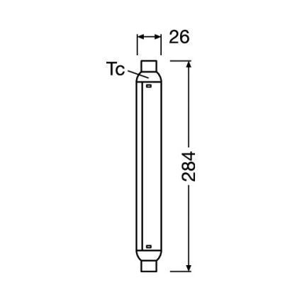 LED cev LINE S15s/7W/230V 2700K - Osram
