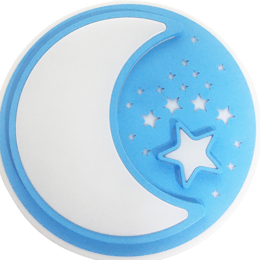 LED Dečija prigušiva plafonska svetiljka NOTTE LED/40W/230V + daljinski upravljač