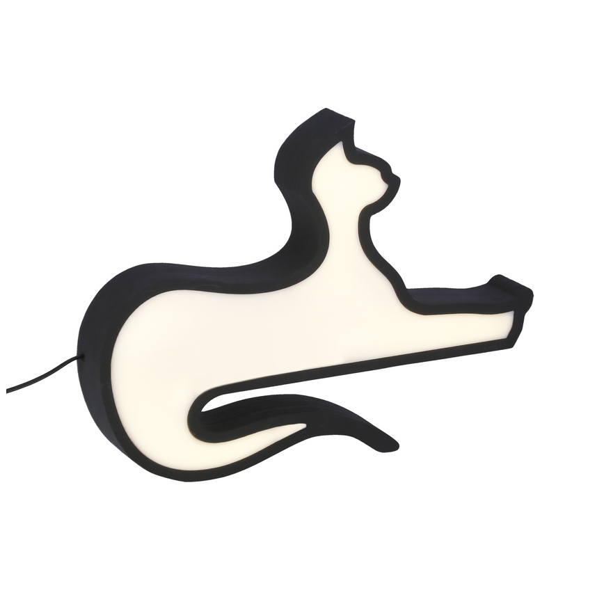 LED dečija stona lampa CAT LED/13W/230V crna