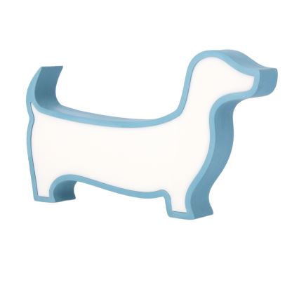 LED Dečija stona lampa DOG LED/12W/230V plava
