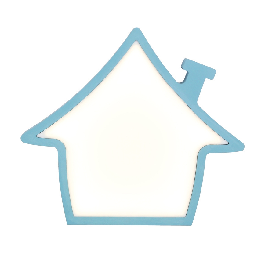 LED Dečija stona lampa HOUSE LED/10W/230V plava