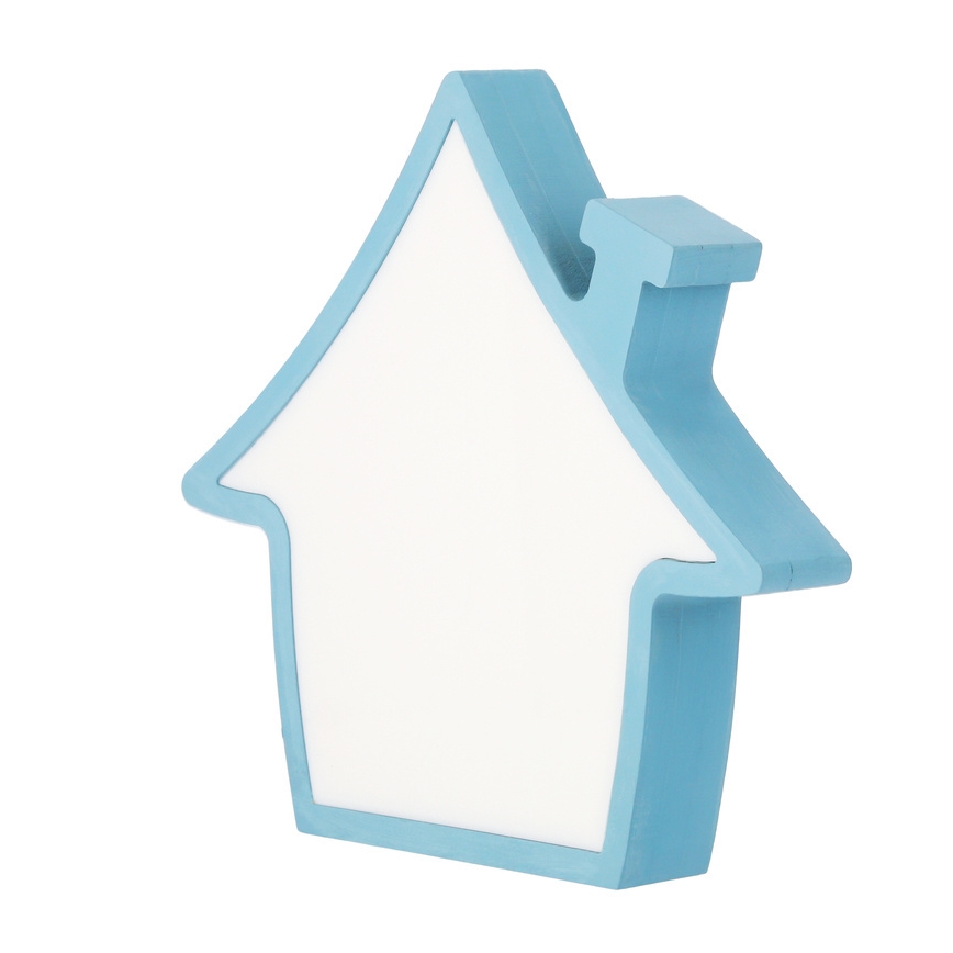 LED Dečija stona lampa HOUSE LED/10W/230V plava
