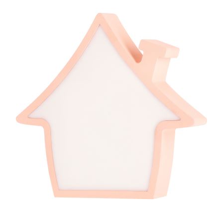 LED Dečija stona lampa HOUSE LED/10W/230V ružičasta