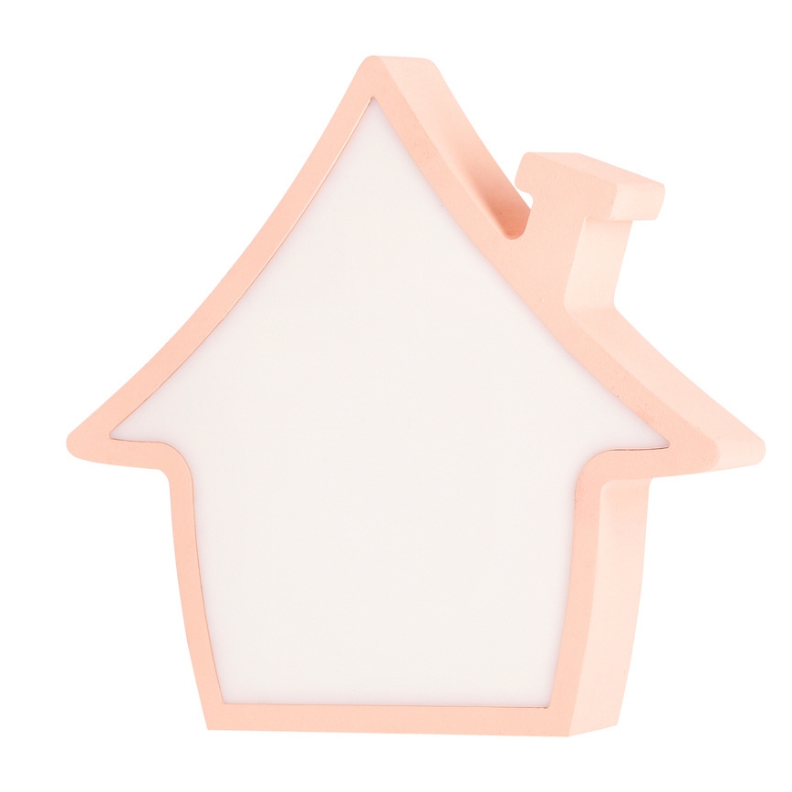 LED Dečija stona lampa HOUSE LED/10W/230V ružičasta