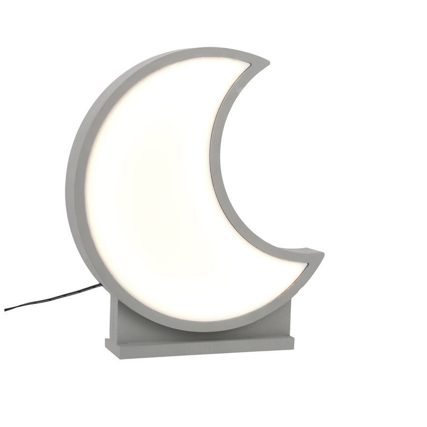 LED dečija stona lampa MOON LED/12W/230V siva
