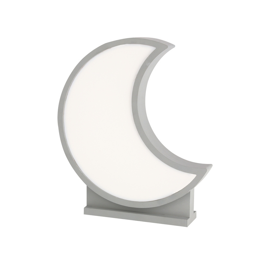 LED dečija stona lampa MOON LED/12W/230V siva
