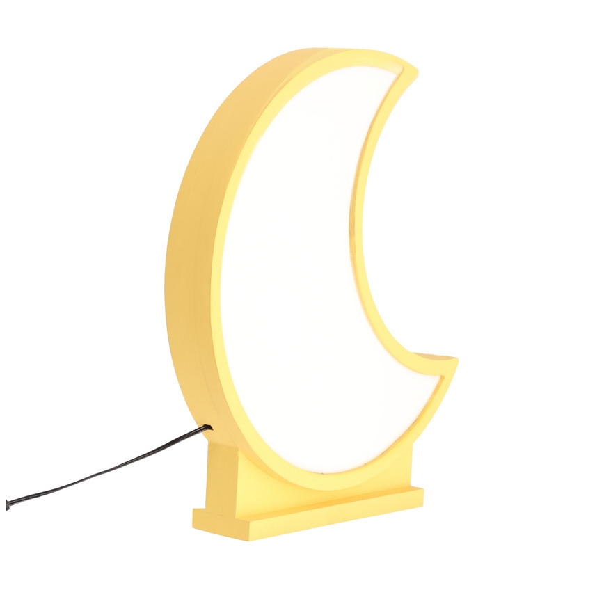 LED dečija stona lampa MOON LED/12W/230V žuta