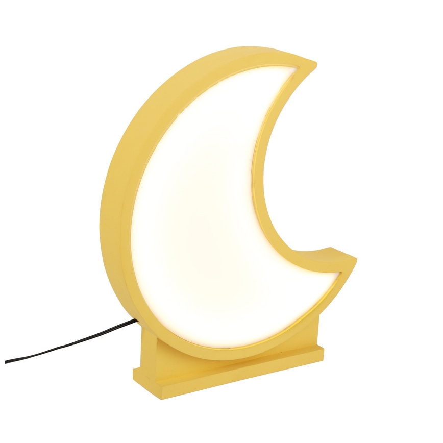 LED dečija stona lampa MOON LED/12W/230V žuta