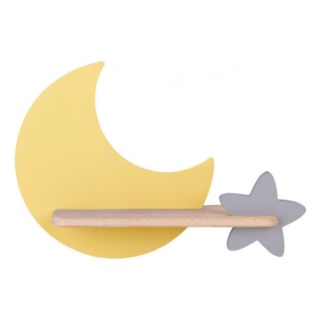 LED dečija zidna svetiljka sa policom MOON LED/5W/230V,