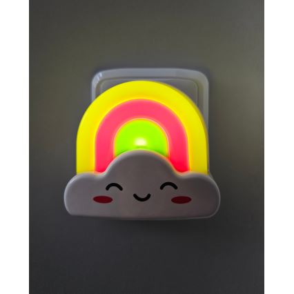 LED Dečije noćno svetlo LED/0,5W/230V duga