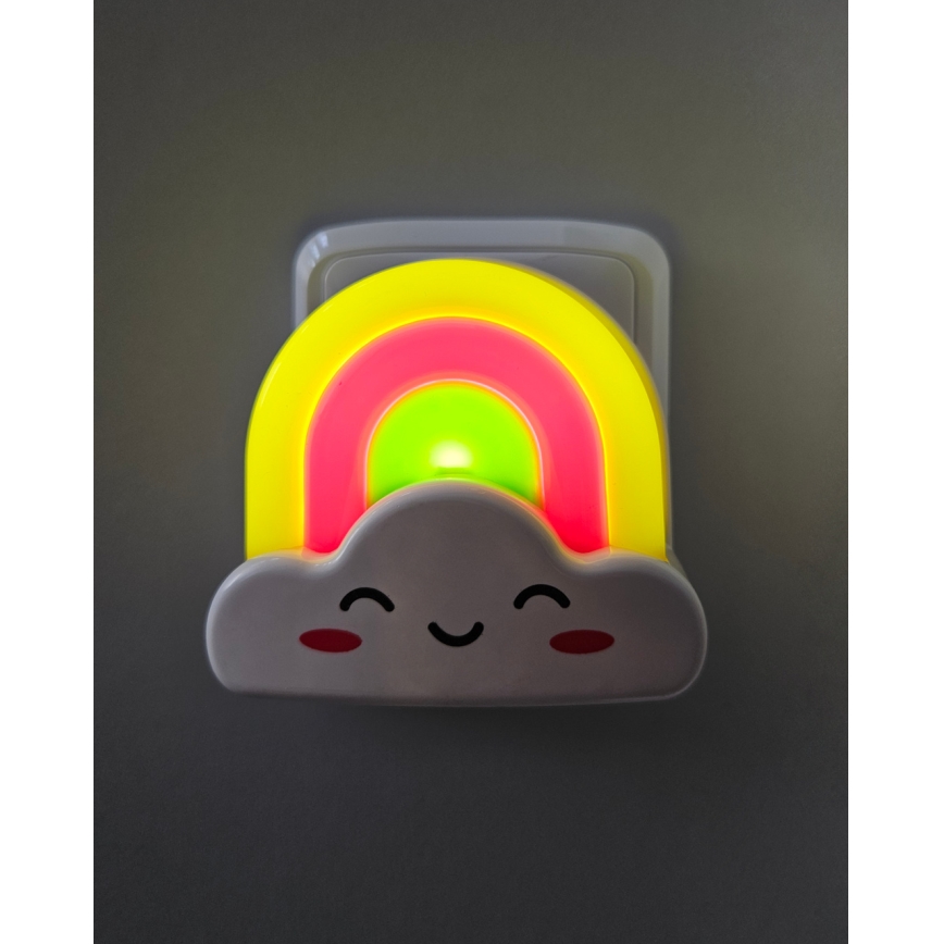 LED Dečije noćno svetlo LED/0,5W/230V duga