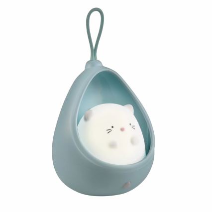 LED dečije orijentaciono svetlo sa senzorom KITTY LED/0,5W/5V USB 1200 mAh plavo