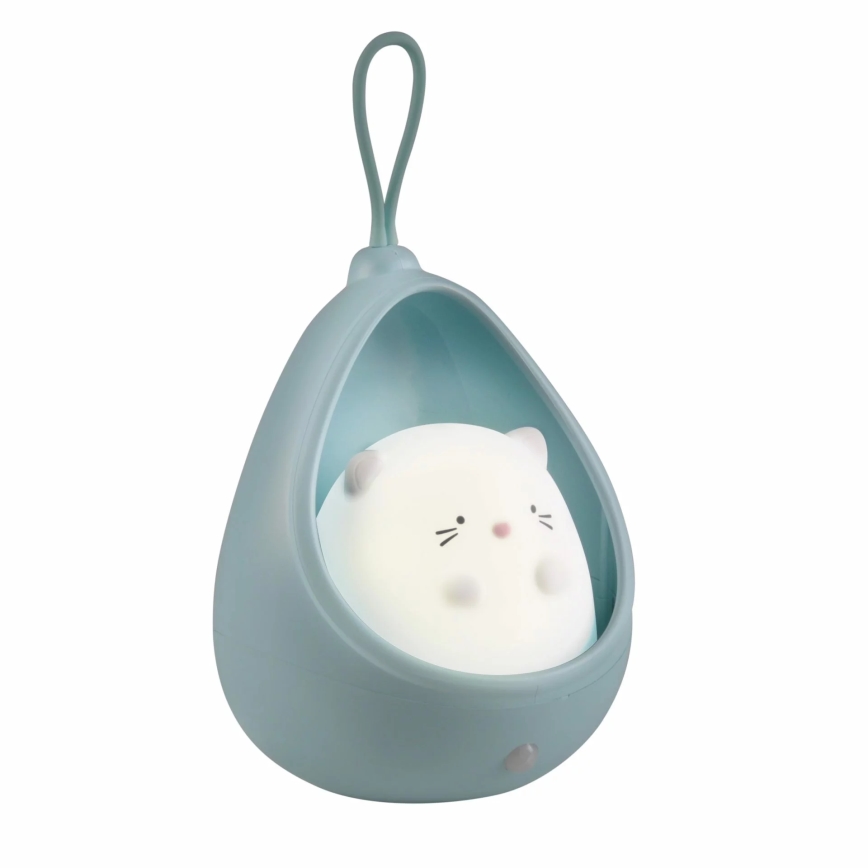 LED dečije orijentaciono svetlo sa senzorom KITTY LED/0,5W/5V USB 1200 mAh plavo