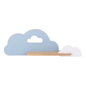 LED dečije zidno svetlo sa policom CLOUD LED/5W/230V plavo/belo,