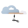 LED Dečije zidno svetlo sa policom CLOUD LED/5W/230V plavo/belo,