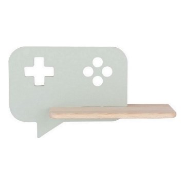 LED dečije zidno svetlo sa policom CONSOLE LED/5W/230V, zeleno,