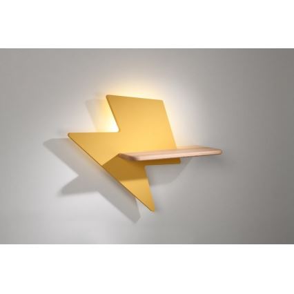 LED dečje zidno svetlo sa policom LIGHTNING LED/4W/230V,