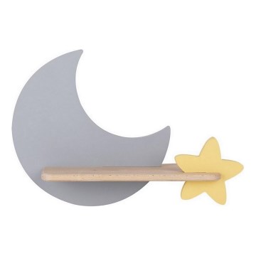 LED dečije zidno svetlo sa policom MOON LED/5W/230V,