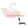 LED Dečije zidno svetlo sa policom SWAN LED/5W/230V,