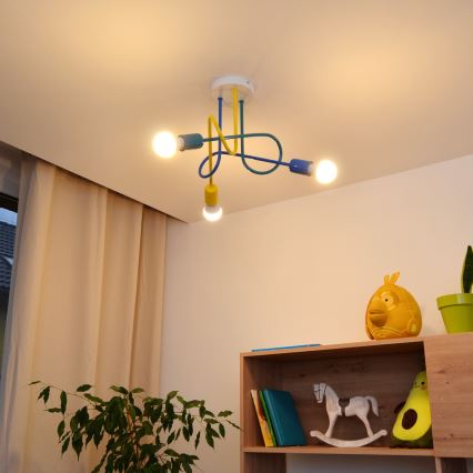 LED dečiji plafonski luster OXFORD 3xE27/15W/230V