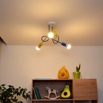 LED dečiji plafonski luster OXFORD 3xE27/15W/230V