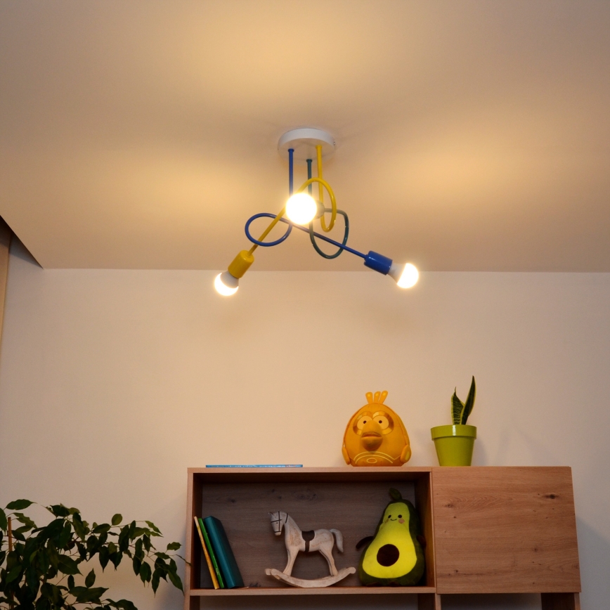 LED dečiji plafonski luster OXFORD 3xE27/15W/230V