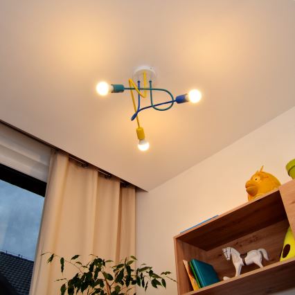 LED dečiji plafonski luster OXFORD 3xE27/15W/230V